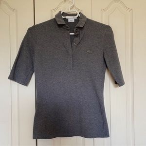 Lacoste Gray Short Sleeve Polo Tee